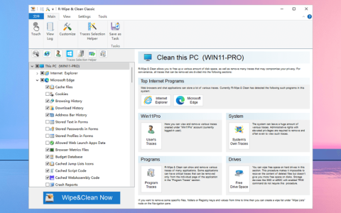R-Wipe & Clean 磁盘和网络隐私清理工具软件