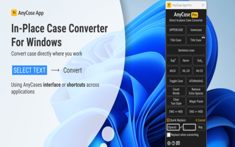 AnyCase App 文本格式转换器工具软件