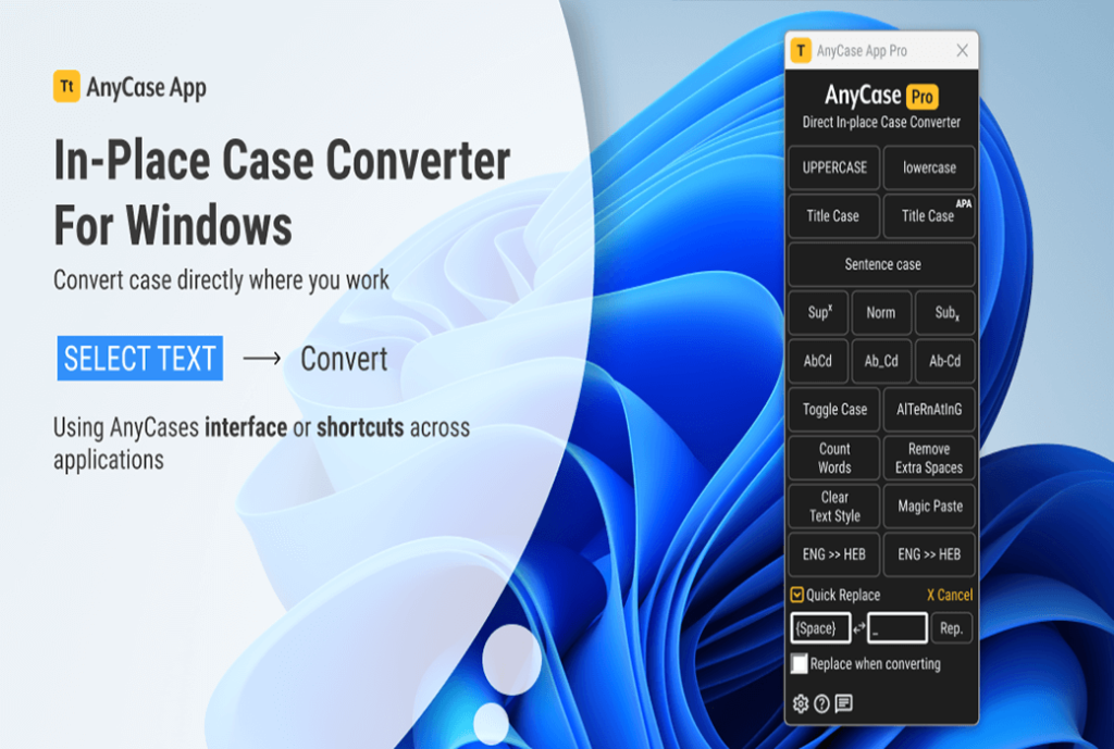 AnyCase App 文本格式转换器工具软件