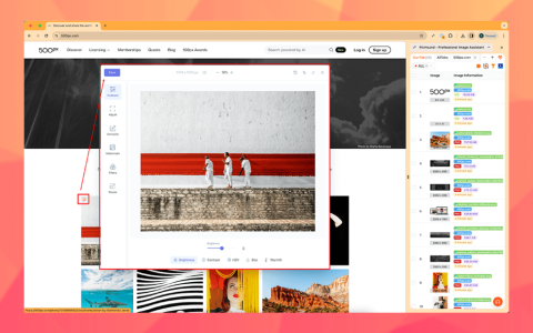 猎图 PicHound 浏览器网页图片批量下载编辑管理插件工具