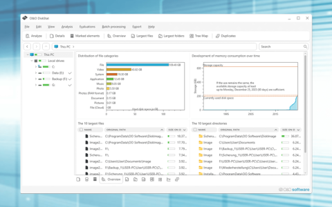 O&O DiskStat 4 磁盘空间优化储存工具软件