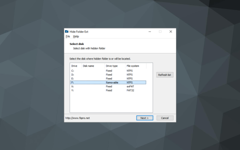 Hide Folder Ext 隐藏移动硬盘U盘上文件夹工具软件