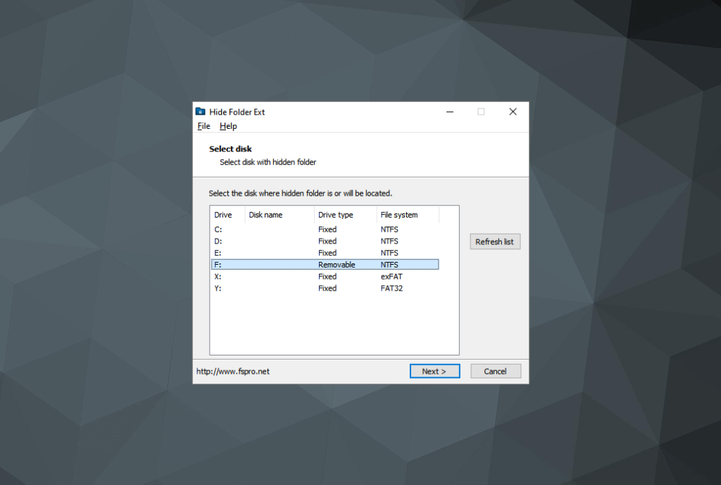 Hide Folder Ext 隐藏移动硬盘U盘上文件夹工具软件