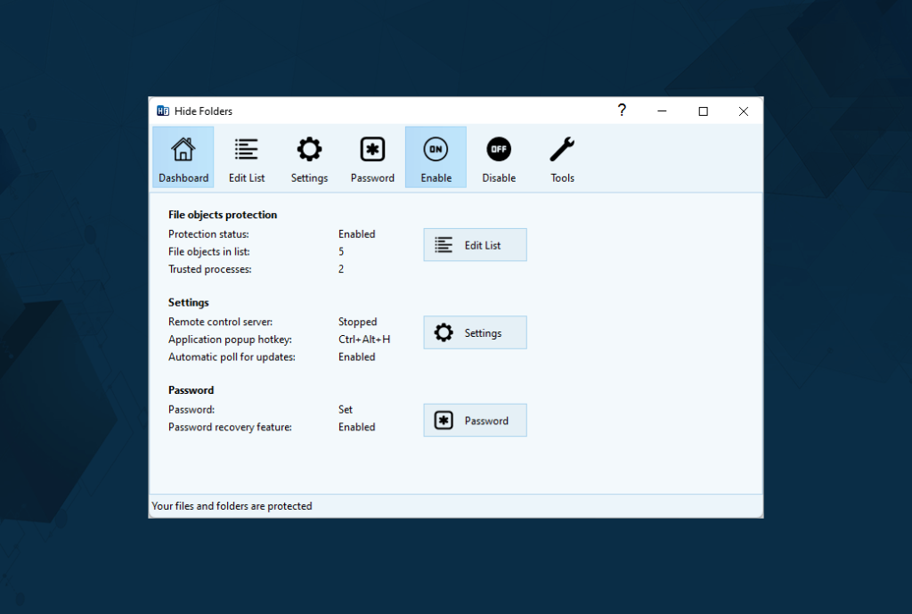 Hide Folders 6 隐藏加密锁定文件夹工具软件