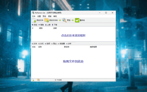 ReNamer 数据文件批量重命名工具软件