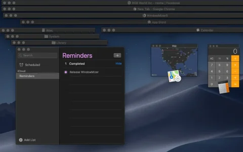 WindowMizer 5 Mac 窗口卷帘式收缩工具软件