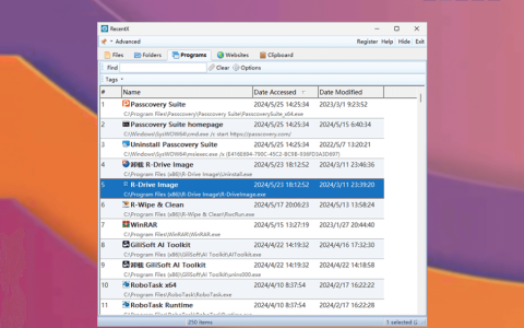 RecentX 5 历史访问记录快捷启动器工具软件